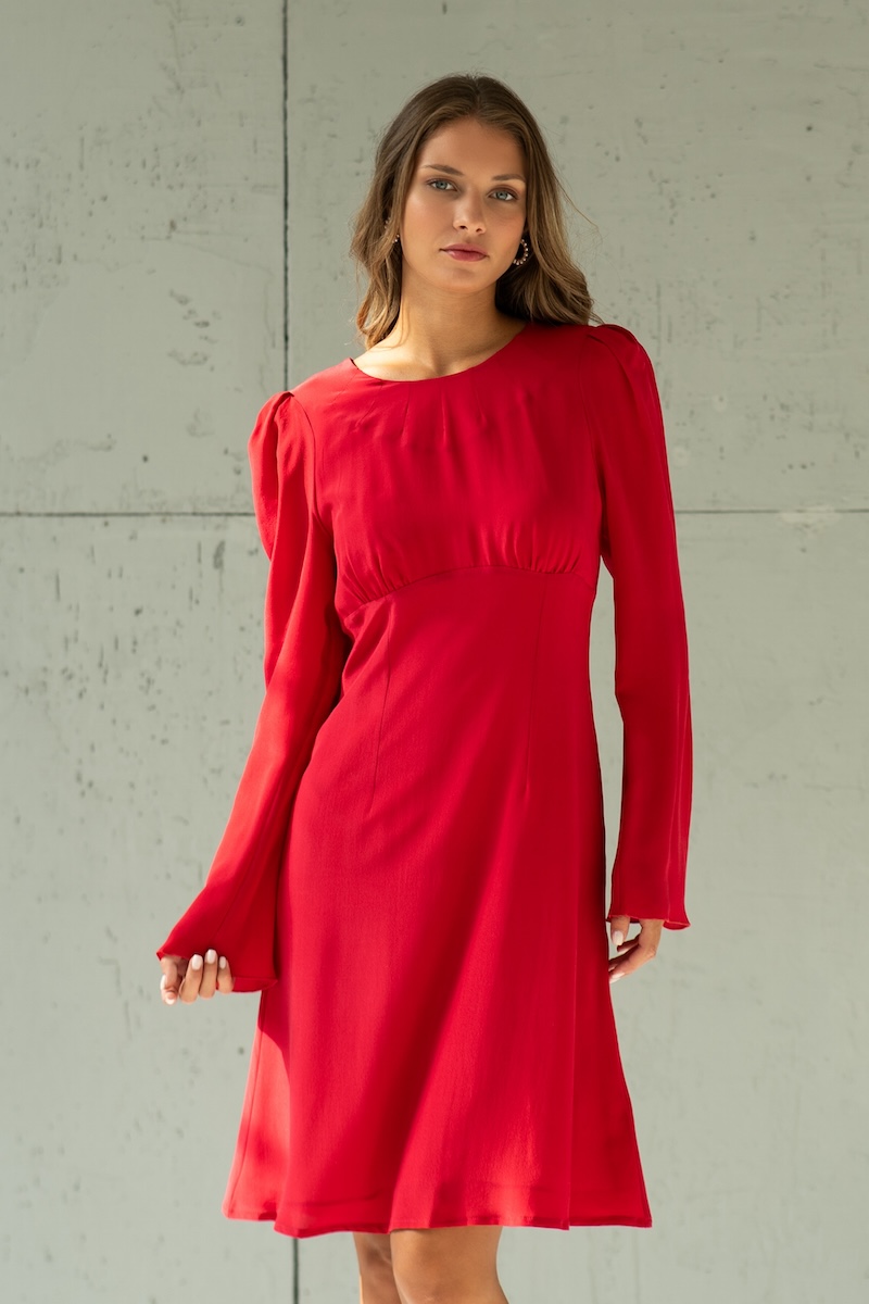 Entyinea Summer Dresses for Women Casual V Neck Short Sleeve Pleated Silk  Dress with Belt Grey S - Walmart.com